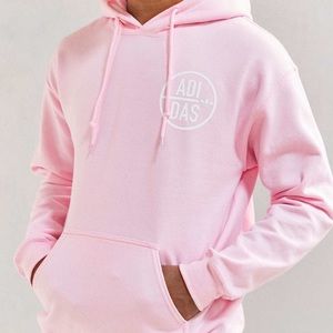 Adidas x Urban Outfitters Pink Pullover Hoodie